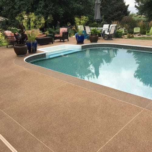 pool deck concrete overlay